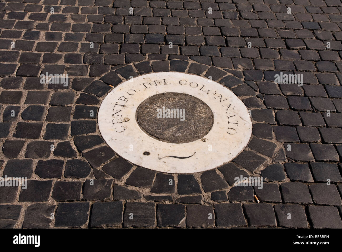 Marker Tile At The Centre Point Of Bernini s Colonnade In St Peter s 